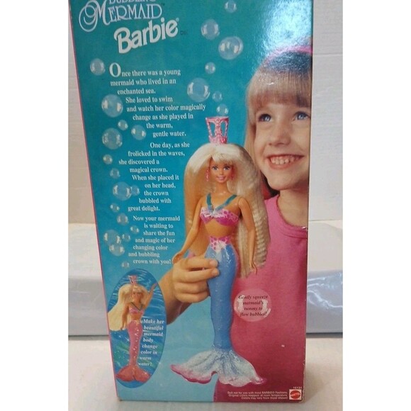 Vintage Barbie Bubbling Mermaid Doll 1996 New in Box NIB 16131 Factory Sealed - Picture 11 of 16